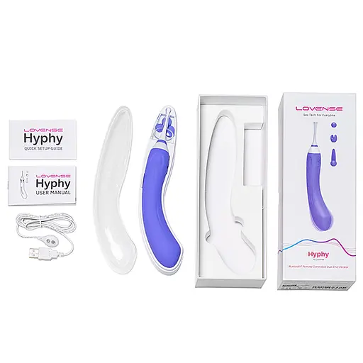 Вибратор Lovense Hyphy 21.6 см фиолетовый - фото 7