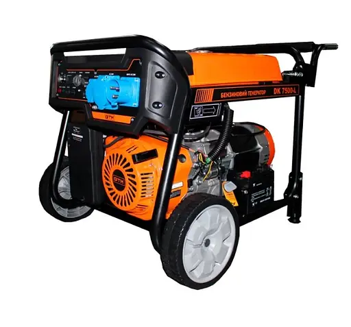 Генератор бензиновий GTM 7,0/7,5 кВт, однофазний, ручний/електро/авто запуск, із вбудованим АВР (DK7500-L) - фото 1