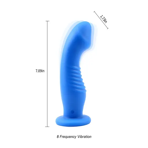 Вібратор Didi Curve Burst 18 см синій - фото 6