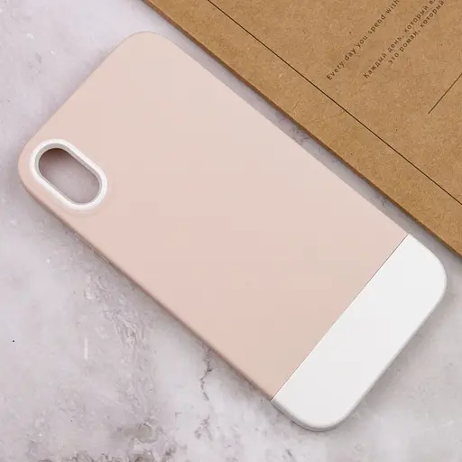 Чохол Epik TPU+PC Bichromatic для Apple iPhone XR 6.1 Grey-beige/White - фото 4