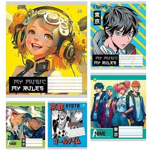 Тетрадь ученическая Тетрада 41405 МИКС КВ2 36 листов 1 шт. в ассортименте - фото 1