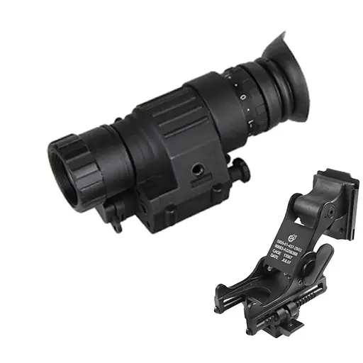 Полный комплект монокуляр ночного видения ПНВ Nectronix CL27-0008 + базовое крепление на шлем Rhino mount (100856-860)