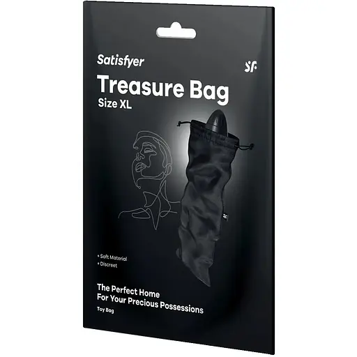 Мешочек для хранения игрушек Satisfyer Treasure Bag XL Black