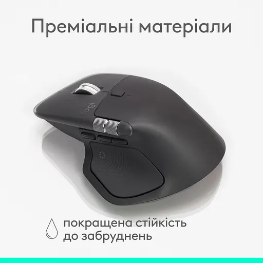Мышь Logitech MX Master 4 for Business Wireless/Bluetooth Graphite (910-007617) - фото 3