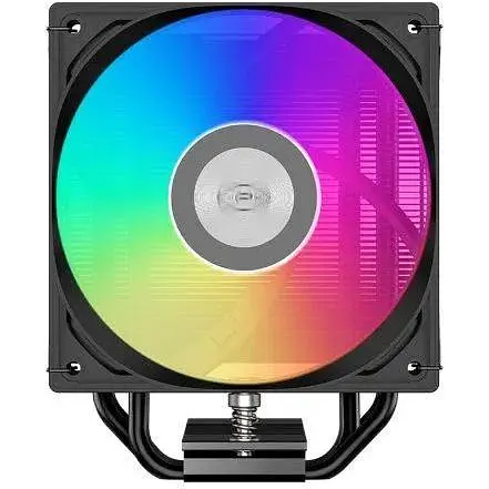 Кулер для процесора Pccooler RT400 ARGB чорний алюміній/мідь 1x120 мм ARGB для Intel 1851/1700/1200/115x AMD AM5/AM4 - фото 1