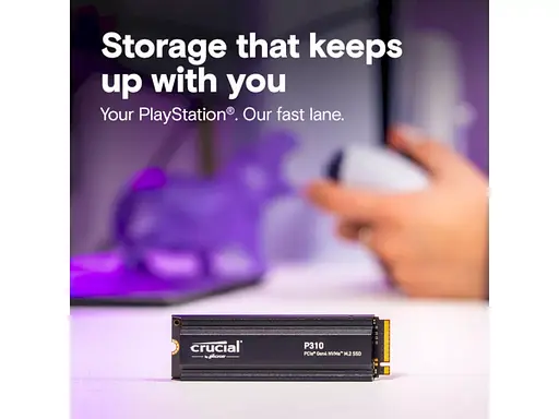 SSD накопичувач Crucial P310 2 TB для PS5 PCIe Gen4 NVMe M.2 2280 (CT2000P310SSD5) - фото 5