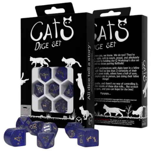 Набір кубиків CATS Modern Dice Set: Meowster , 7 шт. (RCAT04)