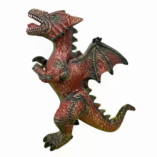Фигурка Dino Toys Дракон со звуком коричнево-зеленый 519A (Q9899-519A) - фото 1