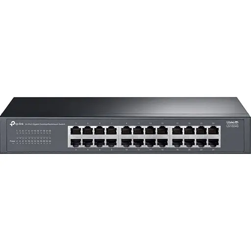 Коммутатор TP-Link 24-портовий гигабитний настильний/стийковий (LS1024G) - фото 1