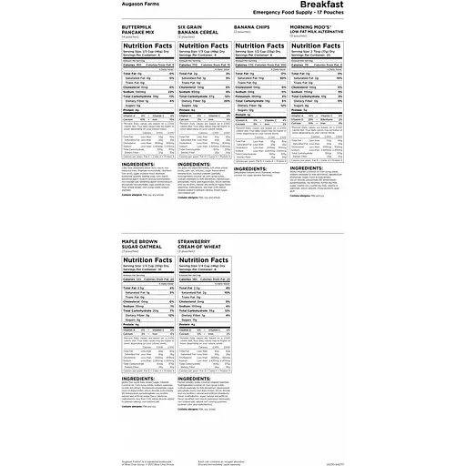 Сублимированные завтраки Augason Farms 162 порции с большим сроком годности 30 лет - фото 3