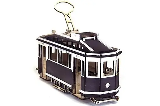 Дерев'яний конструктор Трамвай Sanok SW1 | Woodzle | 151 деталь - фото 4