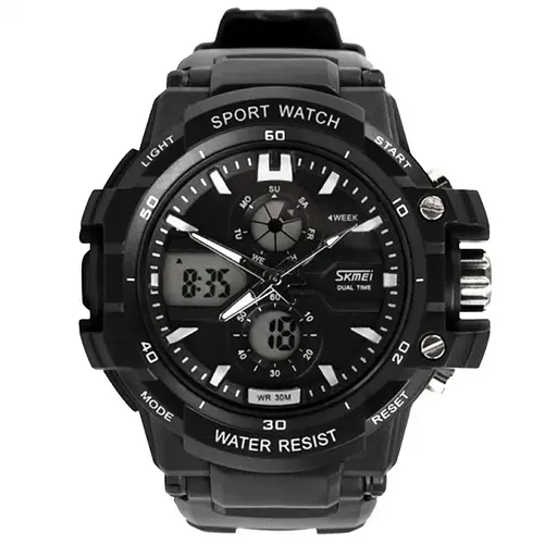 Часы наручные Skmei 0990 Black, 0990BK (17099)