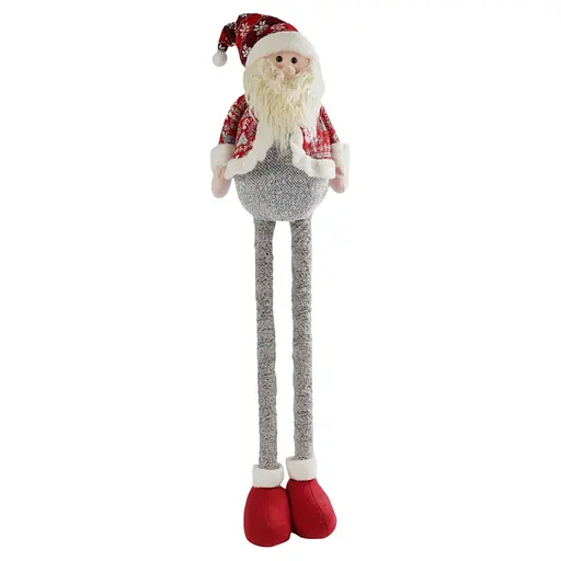 Новогодняя декоративная игрушка C 67854 с телескопическими ножками, дед мороз