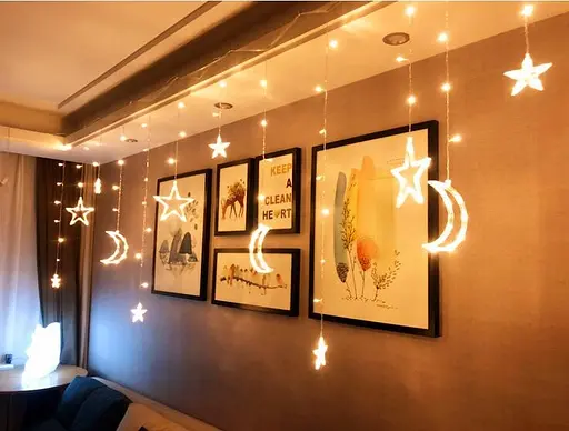 Гірлянда Eurocom Led Light завіса Зоряне небо 138 led 8 режимів - фото 3