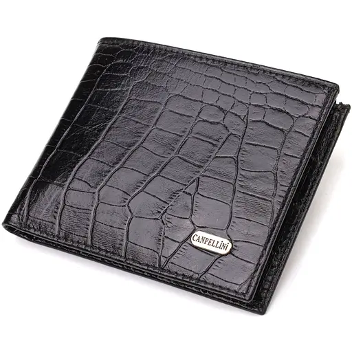 Мужской кожаный кошелек Canpellini 12.5х9.5х2 см acs0025640 - фото 1