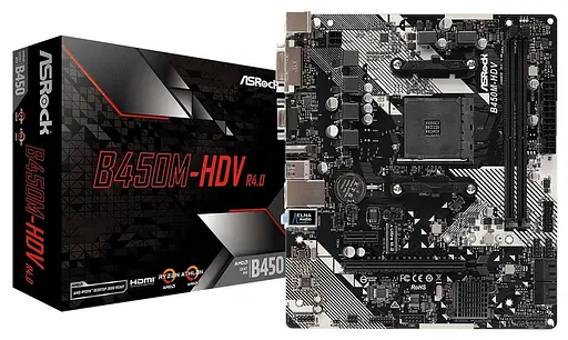 Материнська плата AsRock B450M-HDV R4.0 (B450M-HDV R4.0) (Socket AM4, AMD B450, Micro-ATX) - фото 5