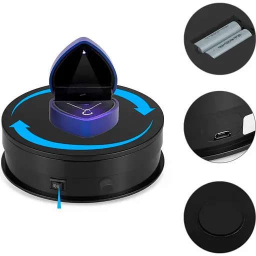 Поворотний стіл Puluz PU3115B 15 см [98016] - фото 4