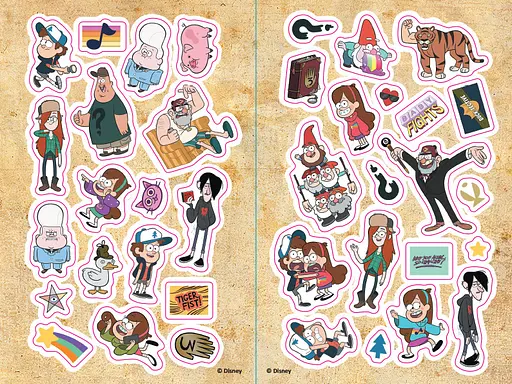 Дитяча розфарбовка з наклейками. Герої: Дісней, Гравіті Фолз, Мейбл і Пухля 1271014 - фото 2