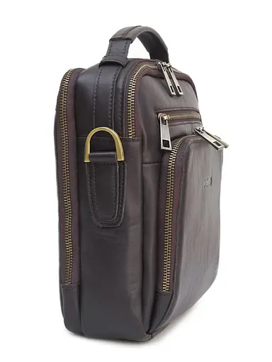 Чоловіча шкіряна сумка через плече Newery sum0026696 - фото 5