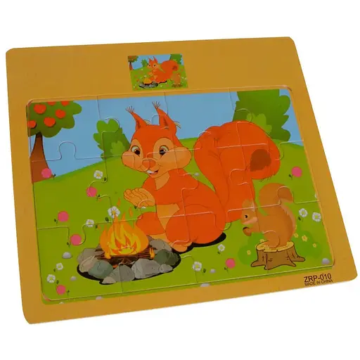 Деревянный пазл "Белка" IW11