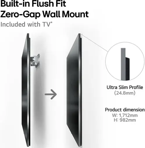 Телевізор LG OLED77G51LW - фото 2