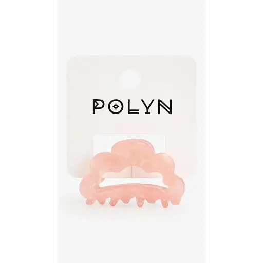 Заколка-краб для девочки Polin 3693-3 Персиковый - фото 1