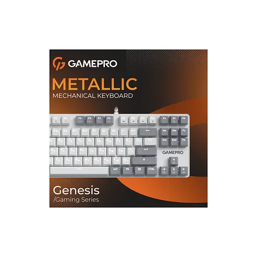 Клавіатура GamePro Genesis Metallic MK110W Outemu Red Switch USB UA White (MK110W) - фото 7