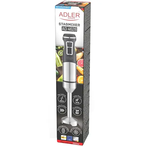 Блендер Adler AD 4628 ручний/ 1500Вт/ 1 швидк./ без чаші/ Turbo/ Ice Crush/ чорний - фото 11