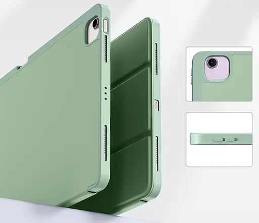 Чехол-книжка CDK для Apple iPad Air 13" M3 2025 экокожа/силикон Smart Case cлот cтилус (017899) light green - фото 4