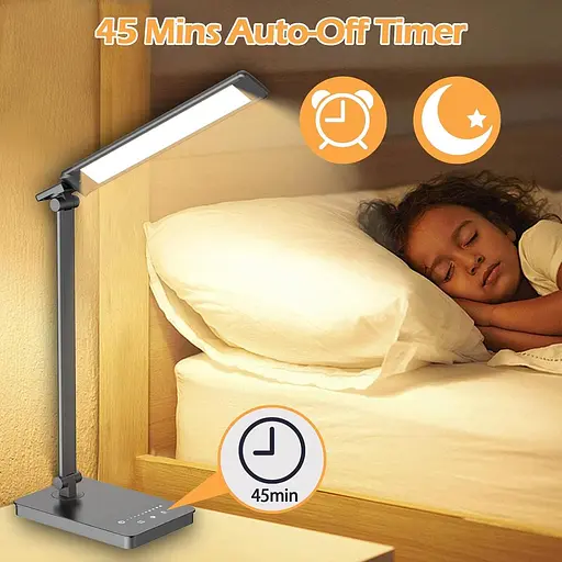 Светодиодная настольная лампа 5 цветов и 10 уровней яркости - фото 4