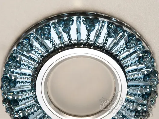 Екстравагантний, кришталевий, точковий світильник із вбудованим світл - фото 4