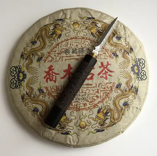 Шен пуер Jiaomu Gu Cha 2017 року млинець 357 г