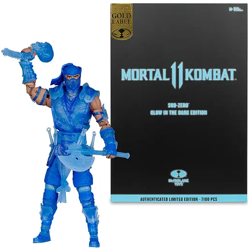 Фигурка Mortal Kombat 11 Sub-Zero - Glow In The Dark Edition - Gold Label 0 - фото 2