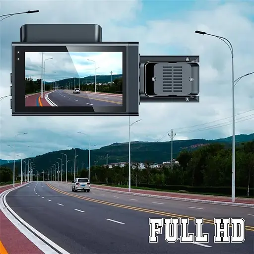 Автомобильный видеорегистратор Y-18 (3 камеры) Wi-Fi Full HD - фото 3