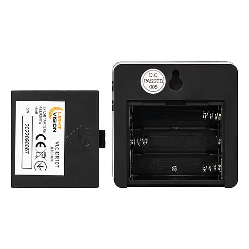 Дверний WiFi дзвінок Light Vision VLC-DR10T(Tuya) Black з ІЧ-датчиком руху (75-00186) - фото 11