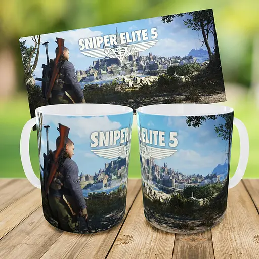 Набор: детская сумка-бананка+кружка Sniper Elite5 32х15см,бананка для мальчика через плечо на подарок (00885) - фото 3