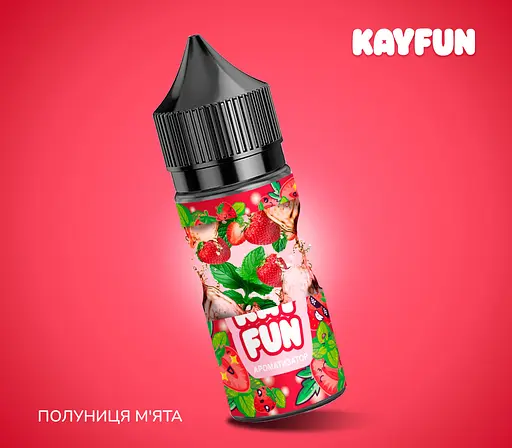 Набір компонентів для самозамісу сольової заправки Flavorlab Kayfun Полуниця М'ята 30 мл, 0-50 мг (18708) - фото 2