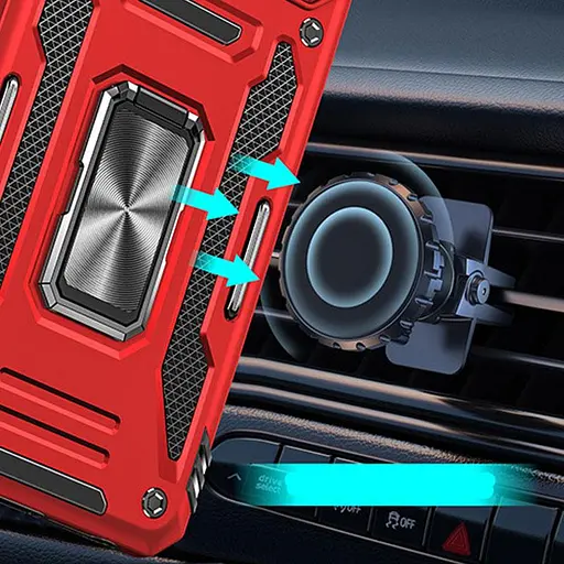 Чехол Epik ударопрочный Camshield Army Ring для Xiaomi Redmi Note 14 Pro 4G/5G/Poco X7 Красный/Red - фото 2