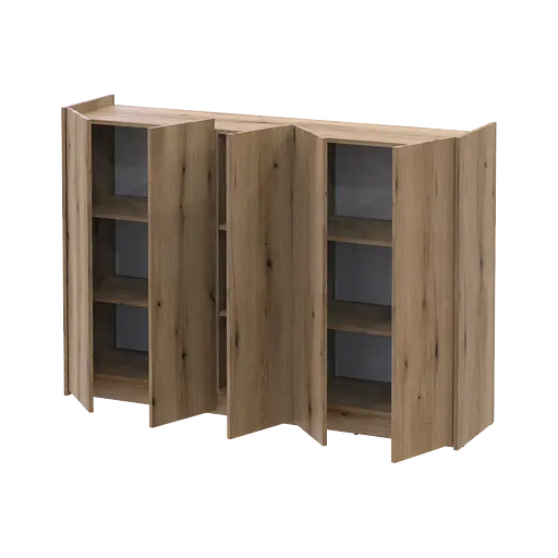 Тумба для обуви Doros Кассель Дуб Эвок 5 ДСП 159х40х110 (41516218) - фото 2