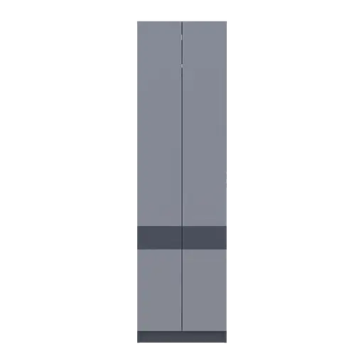 Шафа для одягу Doros Сола Графіт/Сірий ДСП 60х40х215 (44900341) - фото 3