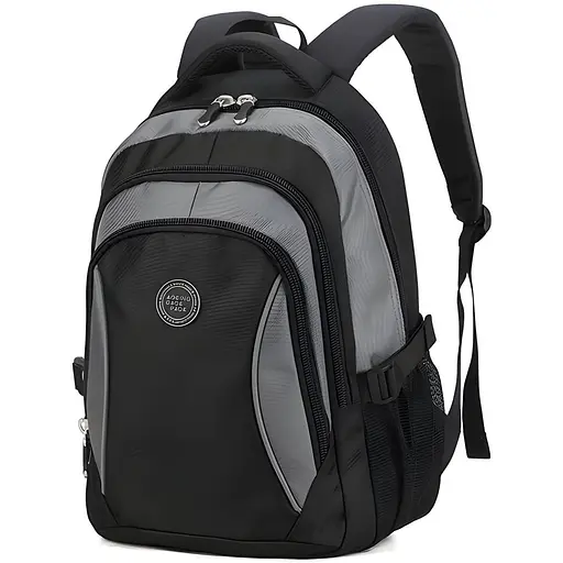 Універсальний міський рюкзак Justpack з ортопедичною спинкою 26х42х18 см сірий (8853) - фото 3