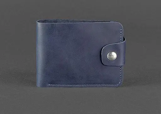 Шкіряне портмоне 4.3 синє - фото 1