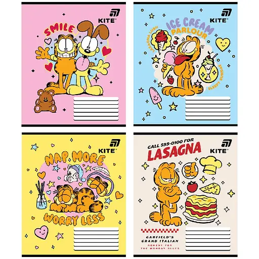 Набор тетрадей Kite GF в косую линию 12 листов 25 шт. (GF26-235) - фото 1