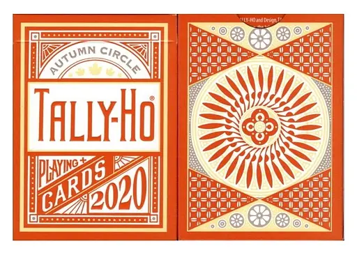 Карты игральные United States Playing Card Company Tally-Ho Autumn Circle Back (THACB) - фото 2