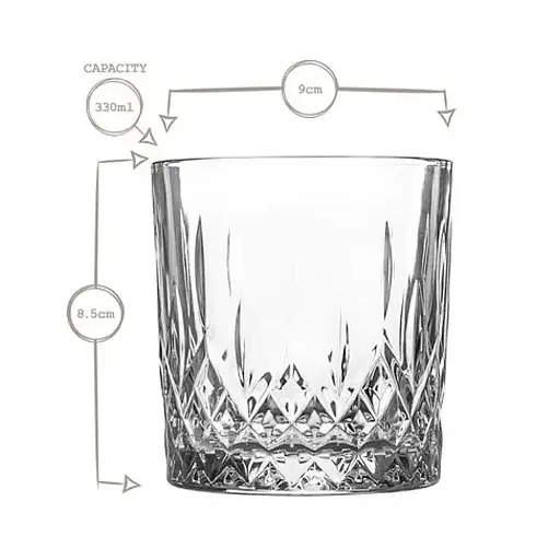 Набір склянок Lav Odin для віскі низьких скло 6 шт 330 мл (LV-ODN430F) - фото 4