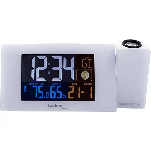 Часы проекционные Technoline WT537 White (WT537) - фото 1