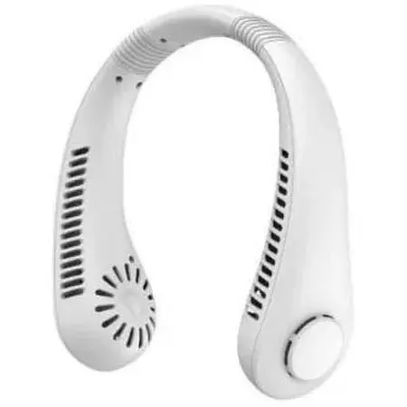 Мини вентилятор на шею Neck Fan аккумуляторный портативный переносной USB - фото 1