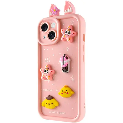 Чохол Epik TPU Toys Case with Ears для Apple iPhone 14, 6.1 Light Pink