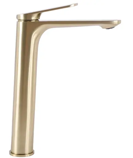 Смеситель для умывальника Rea Marco brushed gold высокий REA-B4895 Золотой - фото 3