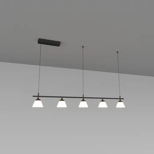 Подвесной светильник Skarlat RHL77027 5*6W BK 4000K - фото 1